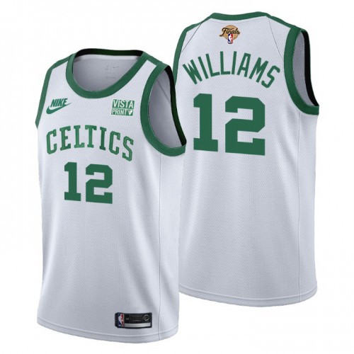 Boston Boston Celtics #12 Grant Williams Mens Releases Classic Edition 2022 Finals 75th Anniversary Jersey White Mens