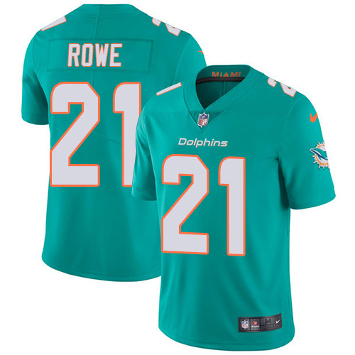 Miami Dolphins #21 Eric Rowe Aqua Green Team Color Youth Stitched Vapor Untouchable Limited Jersey Youth