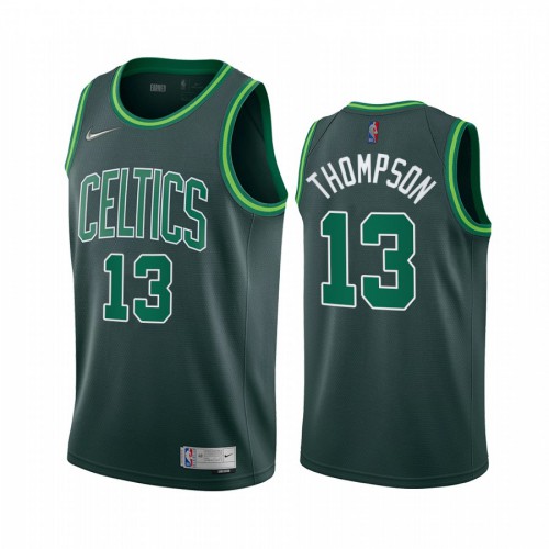 Boston Boston Celtics #13 Tristan Thompson Green Swingman 2020-21 Earned Edition Jersey Mens