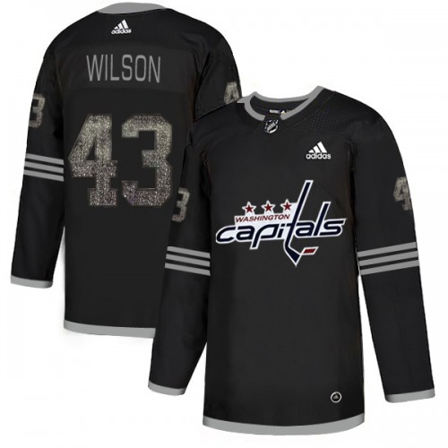 Adidas Washington Capitals #43 Tom Wilson Black_1 Authentic Classic Stitched Jersey Men's