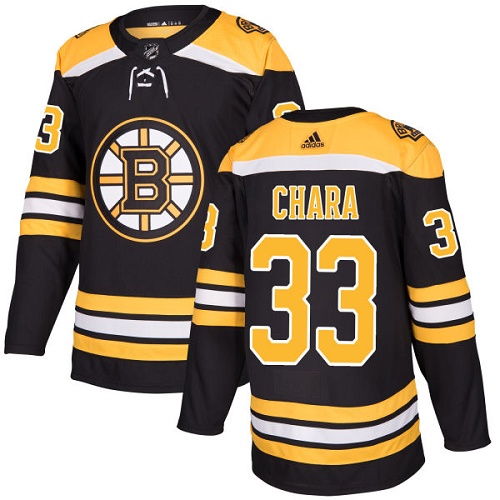 Adidas Boston Bruins #33 Zdeno Chara Black Home Authentic Youth Stitched Jersey Youth
