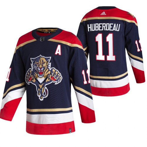 Florida Florida Panthers #11 Jonathan Huberdeau Black Men's Adidas 2020-21 Reverse Retro Alternate Jersey Men's