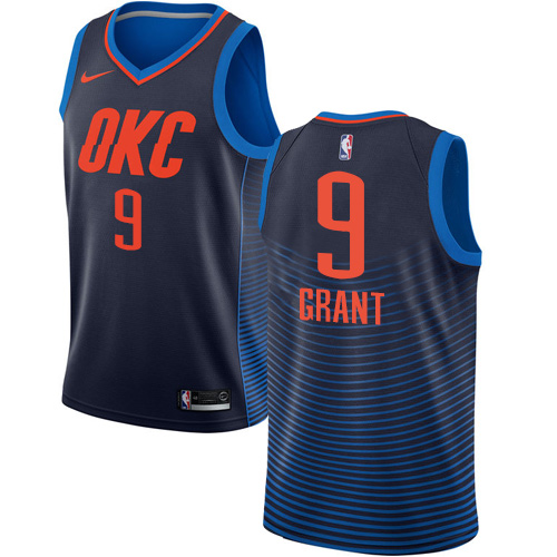 Oklahoma City Thunder #9 Jerami Grant Navy Blue Youth Swingman Statement Edition Jersey Youth