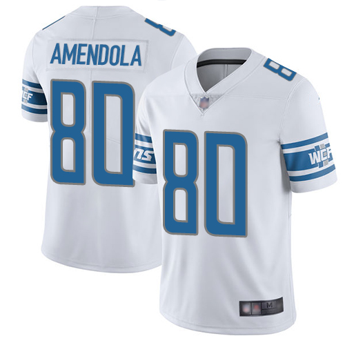 Detroit Lions #80 Danny Amendola White Men's Stitched Vapor Untouchable Limited Jersey Men's