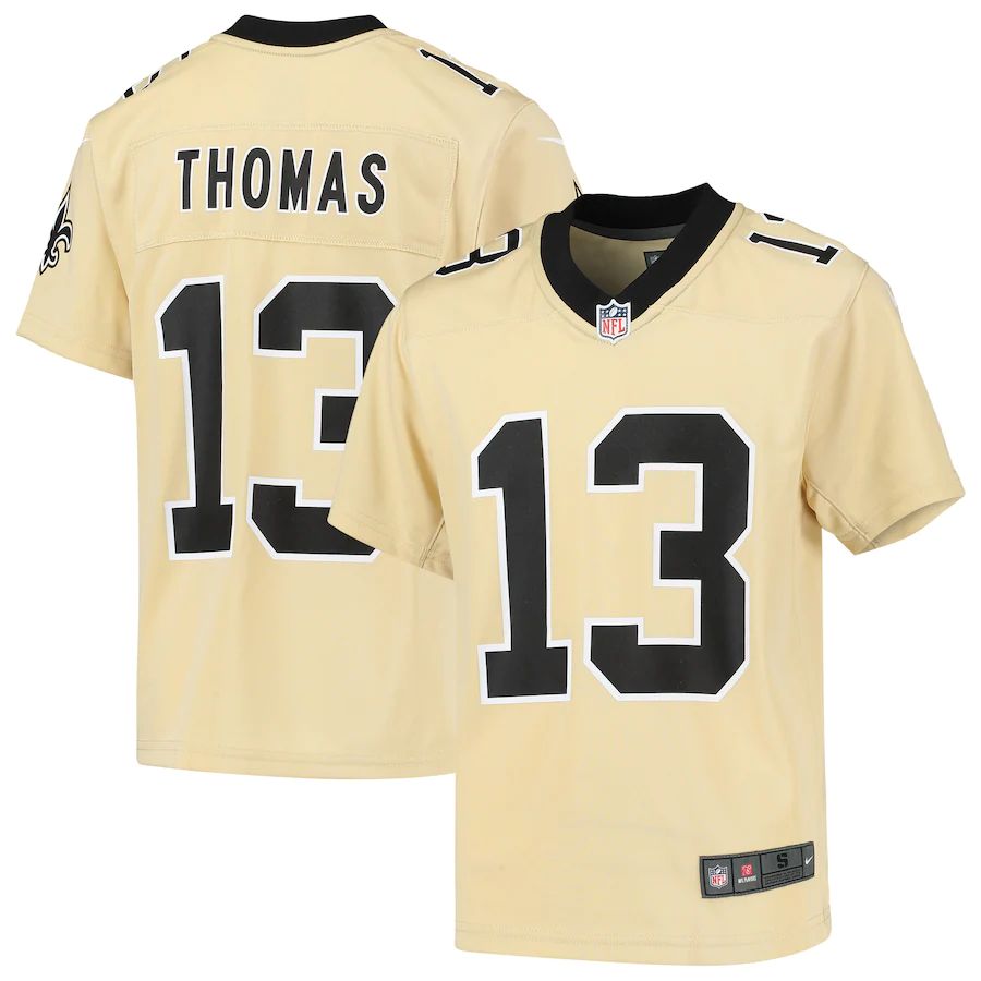 New Orleans Saints #13 Michael Thomas Youth Gold Inverted Game Jersey