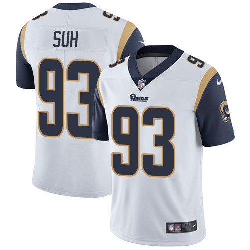 Los Angeles Rams #93 Ndamukong Suh White Youth Stitched Vapor Untouchable Limited Jersey Youth
