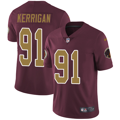 Washington Commanders #91 Ryan Kerrigan Burgundy Red Alternate Men's Stitched Vapor Untouchable Limited Jersey Men's
