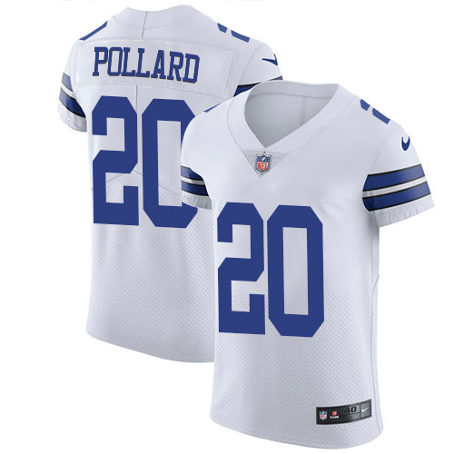Cowboys #20 Tony Pollard White Men's Stitched Vapor Untouchable Elite Jersey
