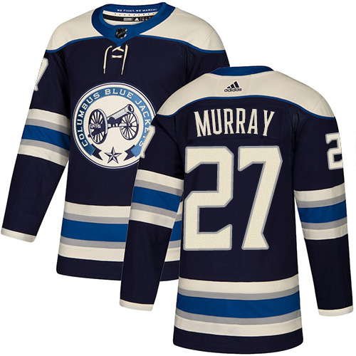 Adidas Columbus Blue Jackets #27 Ryan Murray Navy Blue Alternate Authentic Stitched Jersey Men's