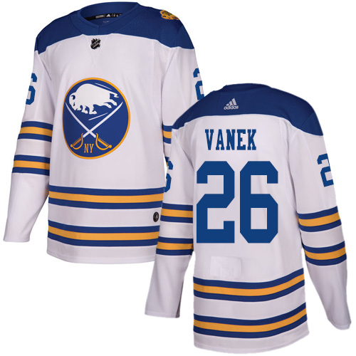 Adidas Buffalo Sabres #26 Thomas Vanek White Authentic 2018 Winter Classic Stitched Jersey Men's