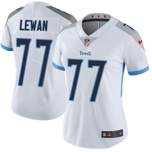 Tennessee Titans #77 Taylor Lewan White Women's Stitched Vapor Untouchable Limited Jersey Womens
