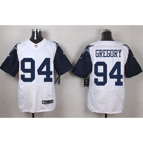 Dallas Cowboys #94 Randy Gregory White Men's Stitched Elite Rush Jersey Men's
