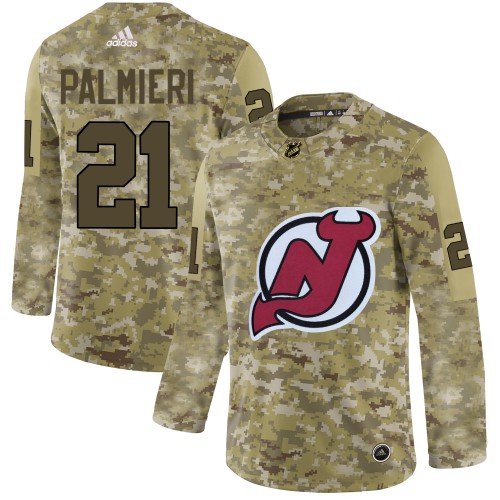 Adidas New Jersey Devils #21 Kyle Palmieri Camo Authentic Stitched Jersey Men's