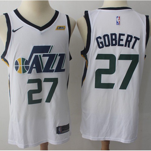 Utah Jazz #27 Rudy Gobert White Swingman Association Edition Jersey Mens