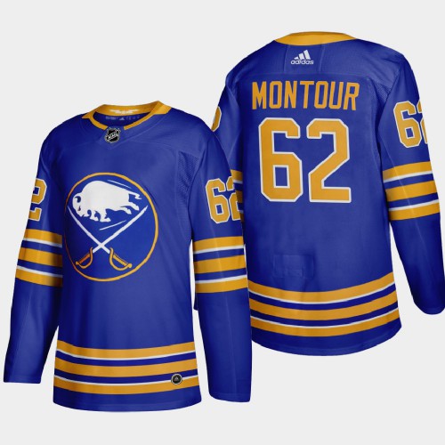 Buffalo Buffalo Sabres #62 Brandon Montour Men's Adidas 2020-21 Home Authentic Player Stitched Jersey Royal Blue Men's
