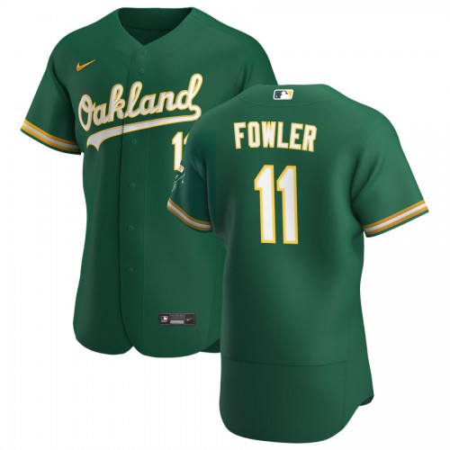 Oakland Oakland Athletics #11 Dustin Fowler Men's Kelly Green Alternate 2020 Authentic Player Jersey Men's