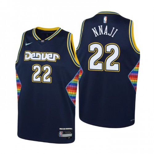 Denver Denver Nuggets #22 Zeke Nnaji Youth Navy 2021/22 Swingman Jersey - City Edition Youth