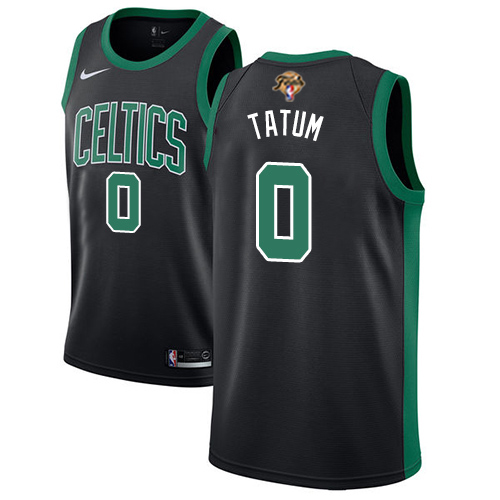 Boston Celtics #0 Jayson Tatum Black Womens 2022 Finals Swingman Statement Edition Jersey Womens