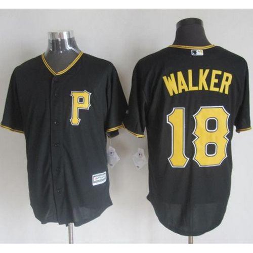 Pittsburgh Pirates #18 Neil Walker Black New Cool Base Stitched Jersey Men's
