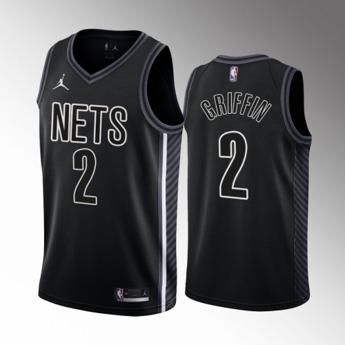 Brooklyn Nets #2 Blake Griffin Mens Black 2022-23 Statement Edition Jersey Mens