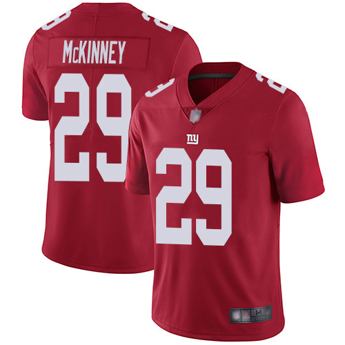 New York Giants #29 Xavier McKinney Red Youth Stitched Limited Inverted Legend Jersey Youth