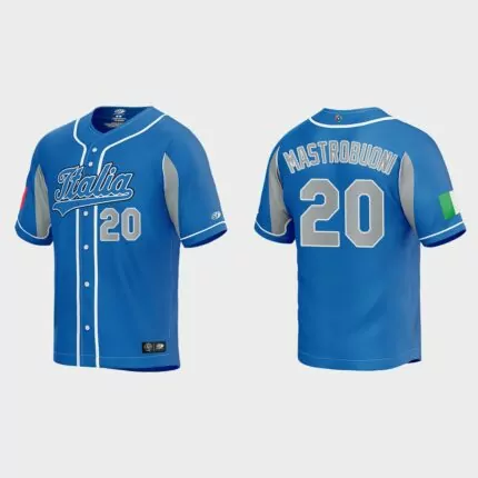 Miles Mastrobuoni Italy Baseball 2023 World Baseball Classic Jersey – Royal