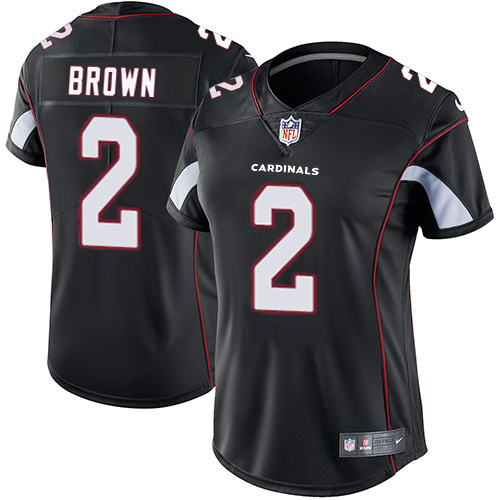 Cardinals #2 Marquise Brown Black Alternate Women's Stitched Vapor Untouchable Limited Jersey