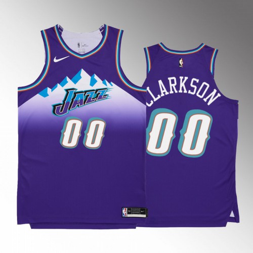 Utah Utah Jazz #00 Jordan Clarkson Mens Purple 2022-23 Classic Edition Jersey Mens