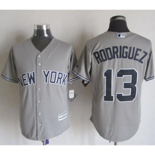New York Yankees #13 Alex Rodriguez Grey New Cool Base Stitched Jersey Men's