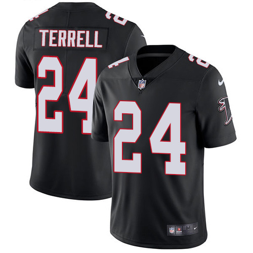 Atlanta Falcons #24 A.J. Terrell Black Alternate Youth Stitched Vapor Untouchable Limited Jersey Youth