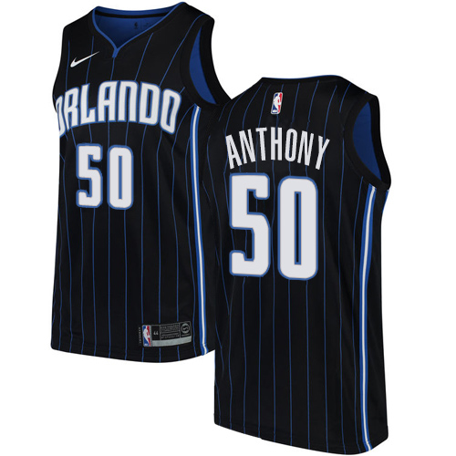 Orlando Magic #50 Cole Anthony Black Womens Swingman Statement Edition Jersey Womens