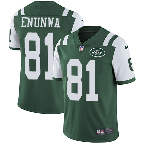 New York Jets #81 Quincy Enunwa Green Team Color Men's Stitched Vapor Untouchable Limited Jersey Men's