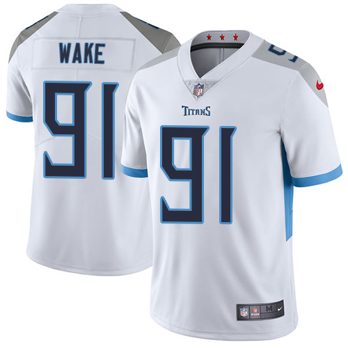 Tennessee Titans #91 Cameron Wake White Men's Stitched Vapor Untouchable Limited Jersey Men's