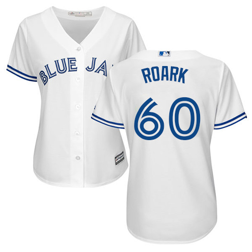 Toronto Blue Jays #60 Tanner Roark White Home Women's Stitched Jersey Womens