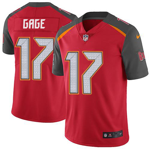Buccaneers #17 Russell Gage Red Team Color Men's Stitched Vapor Untouchable Limited Jersey