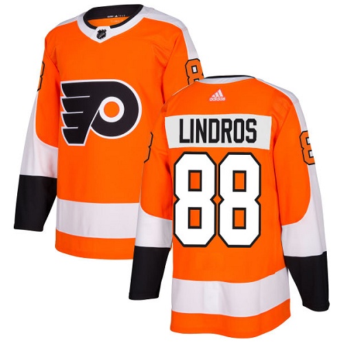 Adidas Philadelphia Flyers #88 Eric Lindros Orange Home Authentic Stitched Youth Jersey Youth