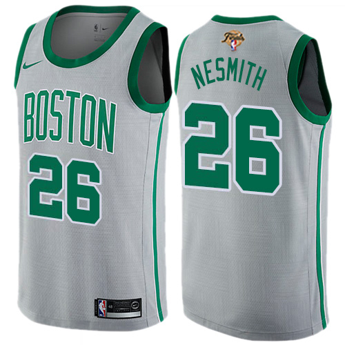 Boston Celtics #26 Aaron Nesmith Gray Womens 2022 Finals Swingman City Edition Jersey Womens