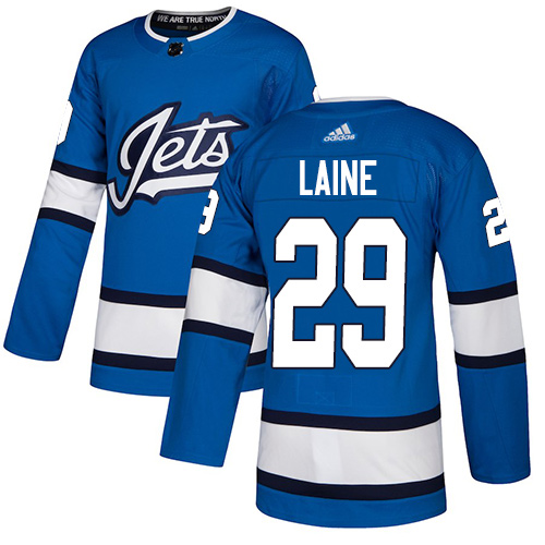 Adidas Winnipeg Jets #29 Patrik Laine Blue Alternate Authentic Stitched Youth Jersey Youth