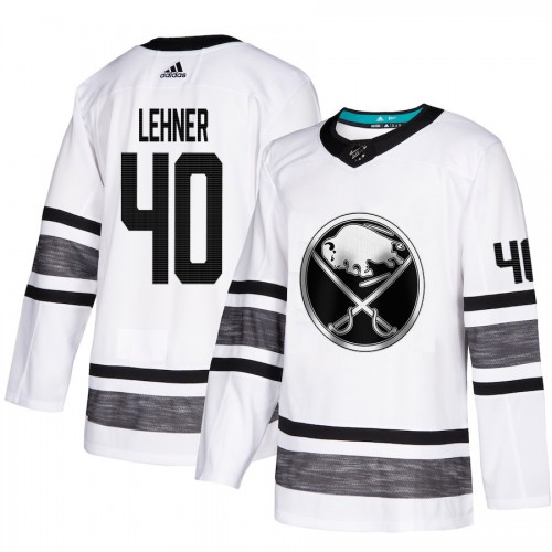 Adidas Buffalo Sabres #40 Robin Lehner White 2019 All-Star Game Parley Authentic Stitched Jersey Men's
