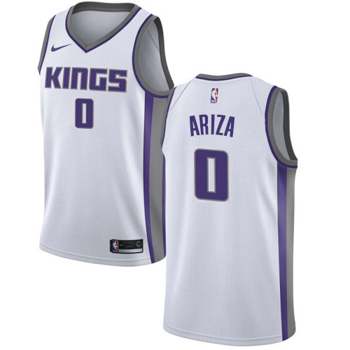 Sacramento Kings #0 Trevor Ariza White Swingman Association Edition Jersey Mens