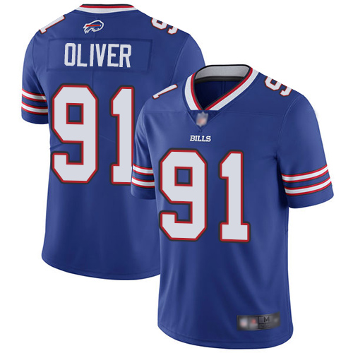 Buffalo Bills #91 Ed Oliver Royal Blue Team Color Men's Stitched Vapor Untouchable Limited Jersey Men's