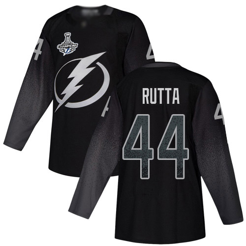 Adidas Tampa Bay Lightning #44 Jan Rutta Black Alternate Authentic Youth 2020 Stanley Cup Champions Stitched Jersey Youth