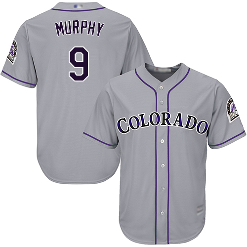 Colorado Rockies #9 Daniel Murphy Grey New Cool Base Stitched Jersey Men's