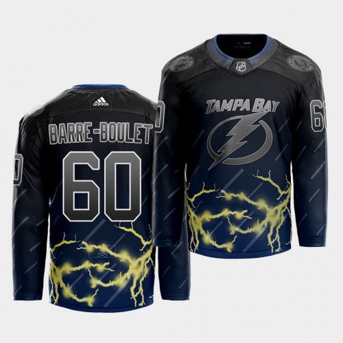 Adidas Tampa Bay Lightning #60 Alex Barre-Boulet 2021 City Concept Stitched Jersey - Black Men's