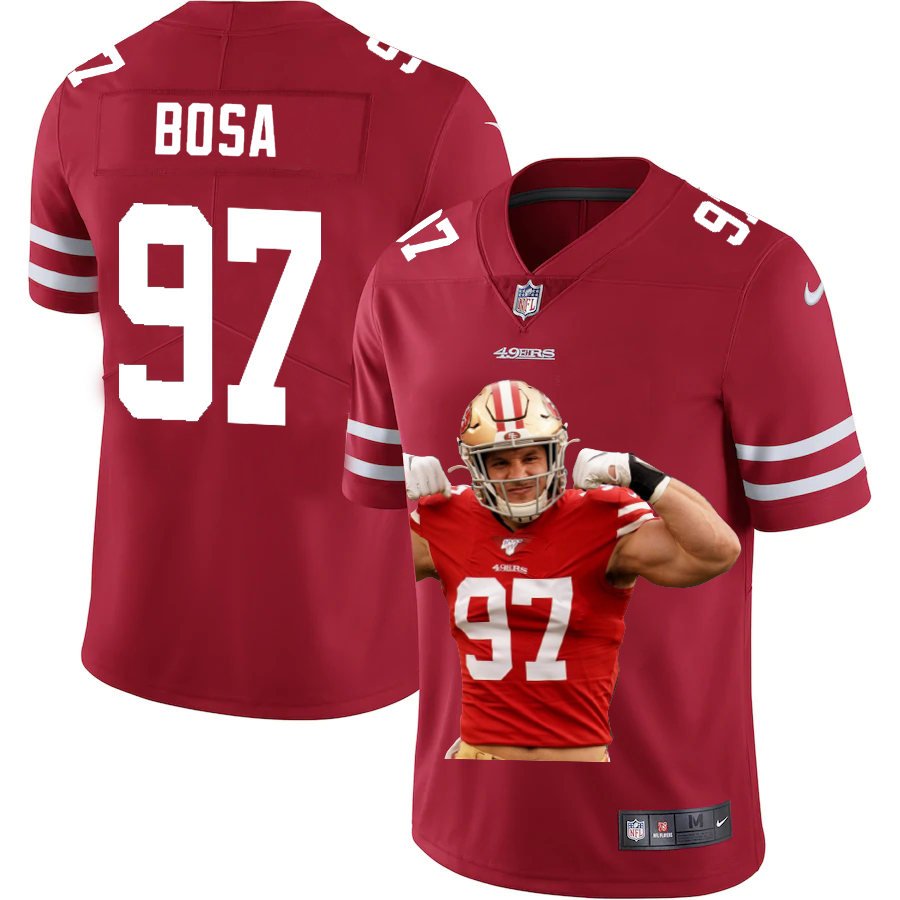 San Francisco 49ers #97 Nick Bosa Team Hero 1 Vapor Limited Jersey Red