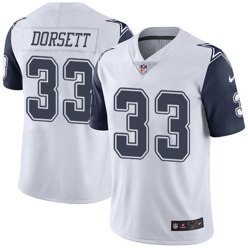 Cowboys #33 Tony Dorsett White Youth Stitched Limited Rush Jersey