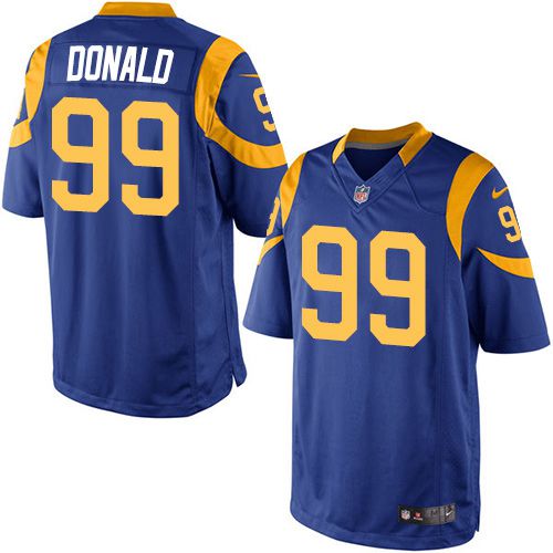 Rams #99 Aaron Donald Royal Blue Alternate Youth Stitched Elite Jersey