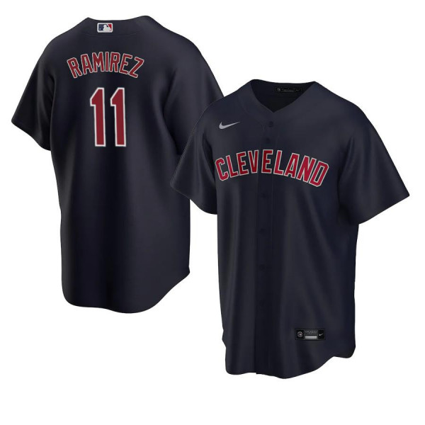 Men's Youth Women's Cleveland Indians 11 Replica 2020 Navy Alternate Jose Ramirez Jersey