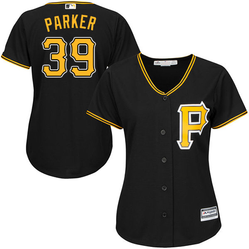 Pittsburgh Pirates #39 Dave Parker Black Alternate Women's Stitched Jersey Womens