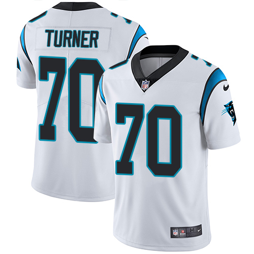 Carolina Panthers #70 Trai Turner White Youth Stitched Vapor Untouchable Limited Jersey Youth